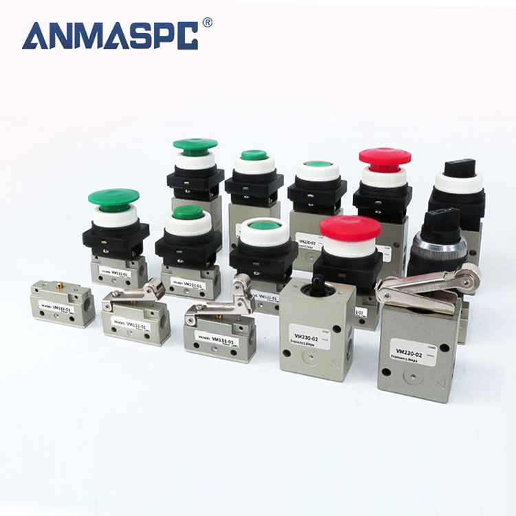 2 way Mechanical Switch Hand Pneumatic Air valve